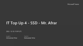 Software Systems Development - Session 15
